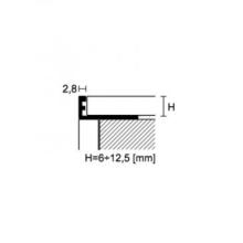 Equerre de finition en alu verni ZV PROANGLE TCS L.270 cm