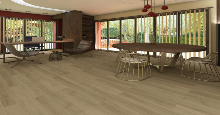 LAME BONEGA, parquet pvc clipsable, NOISETTE