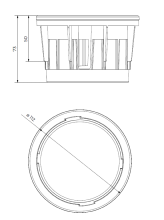 Rehausse plot pour dalles DAKOTA 50 mm