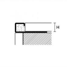Equerre de finition en alu verni ZQVN PROANGLE TCS L.270 cm